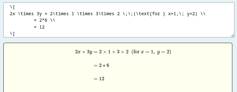 Math_block display